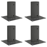 Ancora rotonda per terreno 4 pcs Antracite 15 x 15 x 15 cm
