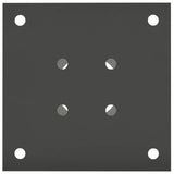 Ancora rotonda per terreno 4 pcs Antracite 15 x 15 x 15 cm
