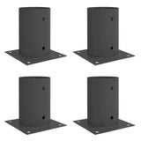 Ancora rotonda per terreno 4 pcs Antracite 15 x 15 x 15 cm