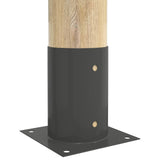 Ancora rotonda per terreno 4 pcs Antracite 15 x 15 x 15 cm