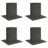 Ancora rotonda per terreno 4 pcs Antracite 18 x 18 x15 cm