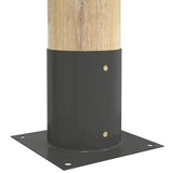 Ancora rotonda per terreno 4 pcs Antracite 18 x 18 x15 cm