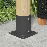 Ancora rotonda per terreno 12 pcs Antracite 18 x 18 x15 cm