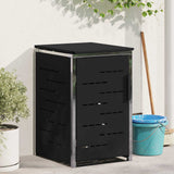 Stoccaggio contenitore a ruote Nero 77,5 x 69 x 112,5 cm
