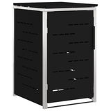 Stoccaggio contenitore a ruote Nero 77,5 x 69 x 112,5 cm