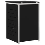 Stoccaggio contenitore a ruote Nero 77,5 x 69 x 112,5 cm