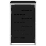 Stoccaggio contenitore a ruote Nero 77,5 x 69 x 112,5 cm
