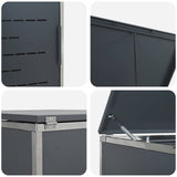 Stoccaggio contenitore a ruote Antracite 77,5 x 69 x 112,5 cm
