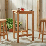 Tavolo da bar Naturale 60 x 60 x 105 cm Teak massello