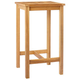 Tavolo da bar Naturale 60 x 60 x 105 cm Teak massello