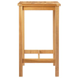 Tavolo da bar Naturale 60 x 60 x 105 cm Teak massello