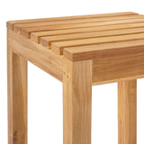Sgabello da bar 2 pcs Naturale Legno di teak solido