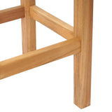 Sgabello da bar 2 pcs Naturale Legno di teak solido