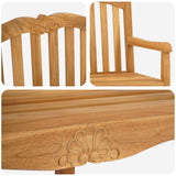Sedia Rose intagliata a mano 2 pcs Naturale