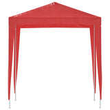 Tenda Party 200 x 200 x 240 cm Rosso PE e Acciaio