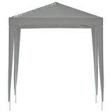 Tenda Party 200 x 200 x 240 cm Grigio Chiaro PE e Acciaio
