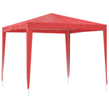 Tenda Party 250 x 250 x 240 cm Rosso PE e Acciaio