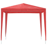 Tenda Party 250 x 250 x 240 cm Rosso PE e Acciaio