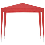 Tenda Party 250 x 250 x 240 cm Rosso PE e Acciaio