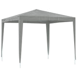 Tenda Party 250 x 250 x 240 cm Grigio Chiaro PE e Acciaio