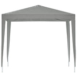 Tenda Party 250 x 250 x 240 cm Grigio Chiaro PE e Acciaio