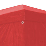 Tenda Party 300 x 300 x 255 cm Rosso PE e Acciaio