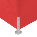 Tenda Party 300 x 300 x 255 cm Rosso PE e Acciaio