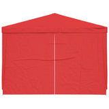 Tenda Party 300 x 300 x 255 cm Rosso PE e Acciaio