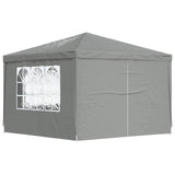 Tenda Party 300 x 300 x 255 cm Grigio Chiaro PE e Acciaio