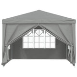 Tenda Party 300 x 300 x 255 cm Grigio Chiaro PE e Acciaio