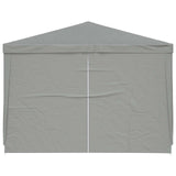 Tenda Party 300 x 300 x 255 cm Grigio Chiaro PE e Acciaio