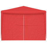 Tenda Party 900 x 300 x 255 cm Rosso PE e Acciaio