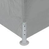 Tenda Party 900 x 300 x 255 cm Grigio Chiaro PE e Acciaio