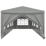 Tenda Party 1200 x 300 x 255 cm Grigio Chiaro PE e Acciaio