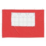 Parete per tenda da festa 2 pcs 300 x 195 cm Rosso PE e Acciaio