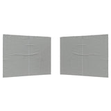 Parete per tenda da festa 2 pcs Grigio Chiaro 400 x 195 cm