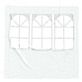 Parete per tenda da festa 2 pcs 200 x 195 cm Bianco