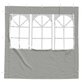 Parete per tenda da festa 2 pcs 200 x 195 cm Grigio Chiaro