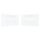 Parete per tenda da festa 2 pcs 400 x 195 cm Bianco