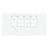 Parete per tenda da festa 2 pcs 400 x 195 cm Bianco