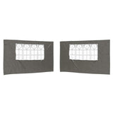 Parete per tenda da festa 2 pcs 400 x 195 cm Antracite