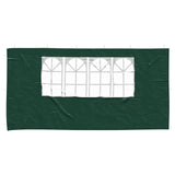 Parete per tenda da festa 2 pcs 400 x 195 cm Verde PE e Acciaio