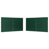 Parete per tenda da festa 2 pcs Verde 400 x 195 cm PE e Acciaio