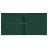 Parete per tenda da festa 2 pcs Verde 400 x 195 cm PE e Acciaio