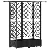 Letto Rialzato con Griglia e Tetto Nero 124 x 40 x 121 cm PP