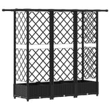 Letto Rialzato con Griglia e Tetto Nero 164 x 40 x 123 cm PP