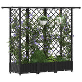 Letto Rialzato con Griglia e Tetto Nero 164 x 40 x 121 cm PP
