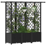 Letto Rialzato con Griglia e Tetto Nero 163,5 x 40 x 138 cm PP