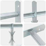 Griglia di Sicurezza per Finestra con 3 Traversine 3 pcs