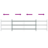 Griglia di Sicurezza per Finestra con 3 Traversine 3 pcs